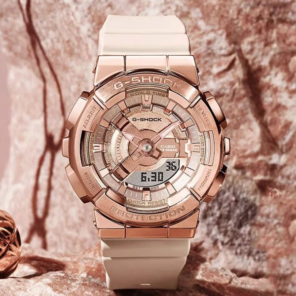 ساعت مچی زنانه کاسیو جی شاک مدل GM-S110PG-4ADR - واچ مارکت