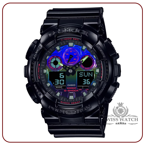 ساعت مچی مردانه کاسیو جی شاک مدل GA-100RGB-1ADR