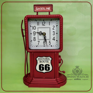 ساعت رومیزی و دیواری فانتزی طرح پمپ بنزین مدل (ROUTE66)