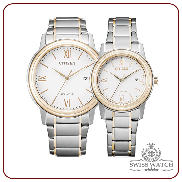 ساعت مچی ست زنانه و مردانه سیتی زن مدل AW1676-86A-FE1226-82A