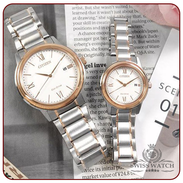 ساعت مچی ست زنانه و مردانه سیتی زن مدل AW1676-86A-FE1226-82A